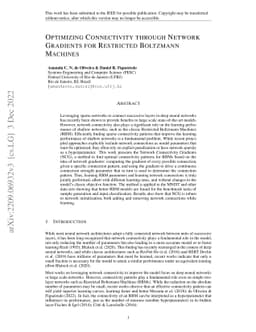 Optimizing Connectivity through Network Gradients for Restricted
  Boltzmann Machines