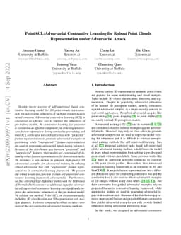 PointACL:Adversarial Contrastive Learning for Robust Point Clouds
  Representation under Adversarial Attack