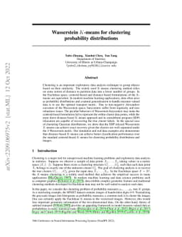 Wasserstein $K$-means for clustering probability distributions