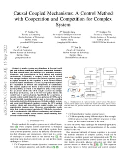 Causal Coupled Mechanisms: A Control Method with Cooperation and
  Competition for Complex System