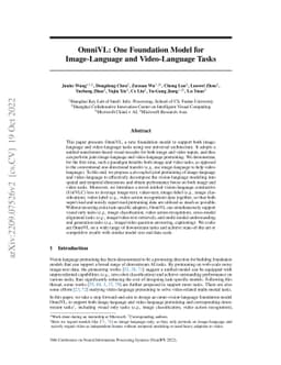OmniVL:One Foundation Model for Image-Language and Video-Language Tasks