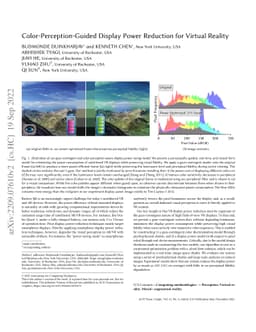Color-Perception-Guided Display Power Reduction for Virtual Reality