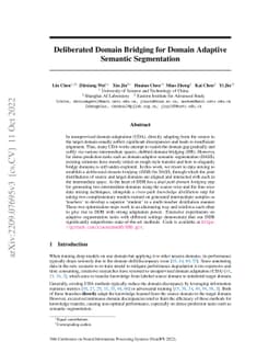 Deliberated Domain Bridging for Domain Adaptive Semantic Segmentation