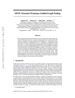 SPGP: Structure Prototype Guided Graph Pooling