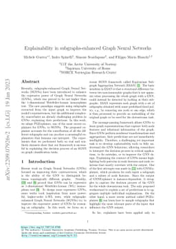 Explainability in subgraphs-enhanced Graph Neural Networks