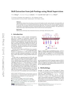 Skill Extraction from Job Postings using Weak Supervision