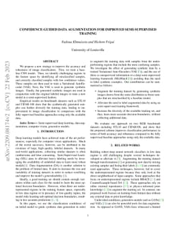 Confidence-Guided Data Augmentation for Improved Semi-Supervised
  Training