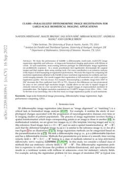 CLAIRE -- Parallelized Diffeomorphic Image Registration for Large-Scale
  Biomedical Imaging Applications