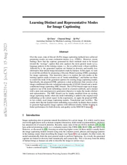 Learning Distinct and Representative Styles for Image Captioning