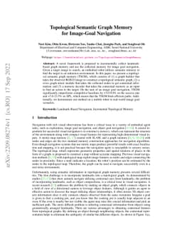 Topological Semantic Graph Memory for Image-Goal Navigation