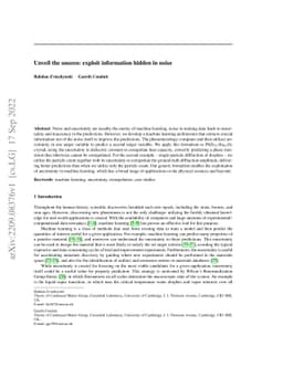 Unveil the unseen: Exploit information hidden in noise