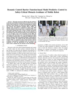 Dynamic Control Barrier Function-based Model Predictive Control to
  Safety-Critical Obstacle-Avoidance of Mobile Robot