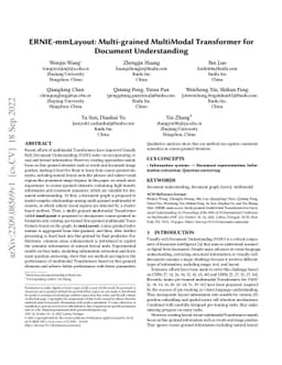ERNIE-mmLayout: Multi-grained MultiModal Transformer for Document
  Understanding