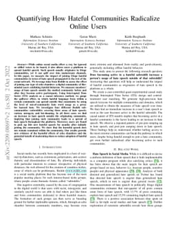 Quantifying How Hateful Communities Radicalize Online Users