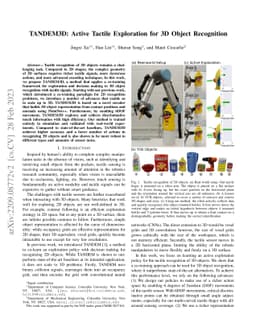 TANDEM3D: Active Tactile Exploration for 3D Object Recognition
