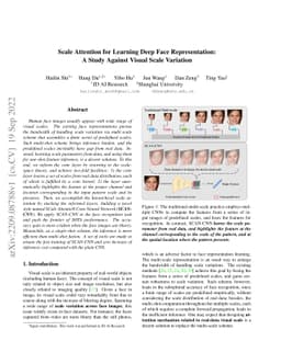 Scale Attention for Learning Deep Face Representation: A Study Against
  Visual Scale Variation