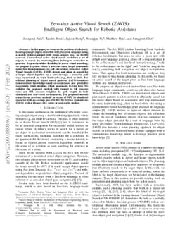 Zero-shot Active Visual Search (ZAVIS): Intelligent Object Search for
  Robotic Assistants