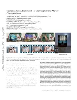 NeuralMarker: A Framework for Learning General Marker Correspondence