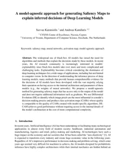 A model-agnostic approach for generating Saliency Maps to explain
  inferred decisions of Deep Learning Models