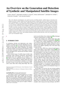 An Overview on the Generation and Detection of Synthetic and Manipulated
  Satellite Images
