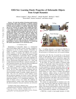 EDO-Net: Learning Elastic Properties of Deformable Objects from Graph
  Dynamics