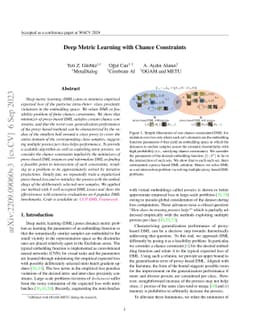 Deep Metric Learning with Chance Constraints