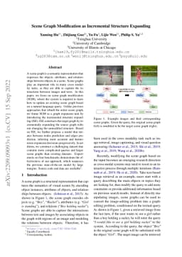 Scene Graph Modification as Incremental Structure Expanding