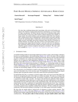 Part-Based Models Improve Adversarial Robustness