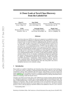A Closer Look at Novel Class Discovery from the Labeled Set