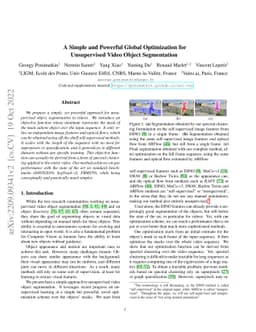 A Simple and Powerful Global Optimization for Unsupervised Video Object
  Segmentation