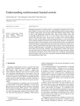 Understanding reinforcement learned crowds