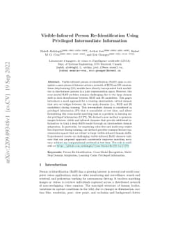 Visible-Infrared Person Re-Identification Using Privileged Intermediate
  Information