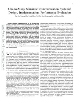One-to-Many Semantic Communication Systems: Design, Implementation,
  Performance Evaluation