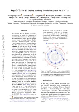 Vega-MT: The JD Explore Academy Translation System for WMT22