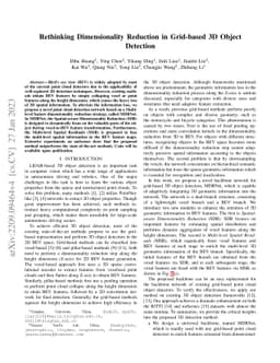 Rethinking Dimensionality Reduction in Grid-based 3D Object Detection