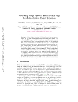 Revisiting Image Pyramid Structure for High Resolution Salient Object
  Detection