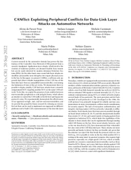 CANflict: Exploiting Peripheral Conflicts for Data-Link Layer Attacks on
  Automotive Networks