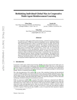 Rethinking Individual Global Max in Cooperative Multi-Agent
  Reinforcement Learning