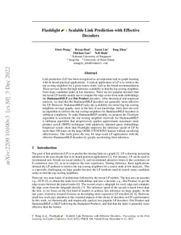 Flashlight: Scalable Link Prediction with Effective Decoders