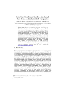 LatentGaze: Cross-Domain Gaze Estimation through Gaze-Aware Analytic
  Latent Code Manipulation