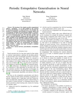 Periodic Extrapolative Generalisation in Neural Networks