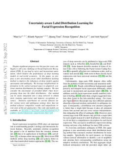 Uncertainty-aware Label Distribution Learning for Facial Expression
  Recognition