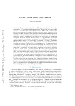 Gaussian Process Hydrodynamics