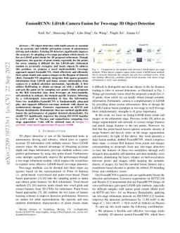 FusionRCNN: LiDAR-Camera Fusion for Two-stage 3D Object Detection
