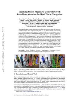 Learning Model Predictive Controllers with Real-Time Attention for
  Real-World Navigation