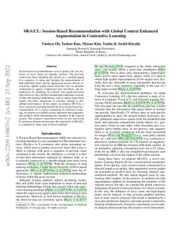 SR-GCL: Session-Based Recommendation with Global Context Enhanced
  Augmentation in Contrastive Learning