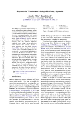Equivariant Transduction through Invariant Alignment