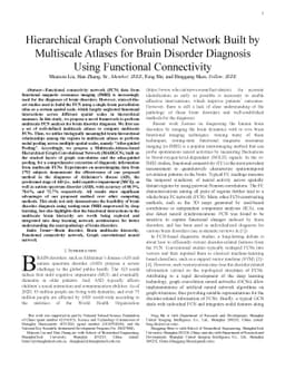 Hierarchical Graph Convolutional Network Built by Multiscale Atlases for
  Brain Disorder Diagnosis Using Functional Connectivity