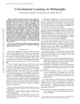 Convolutional Learning on Multigraphs