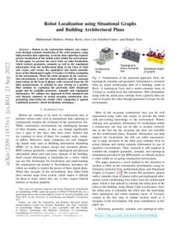 Robot Localization using Situational Graphs and Building Architectural
  Plans
